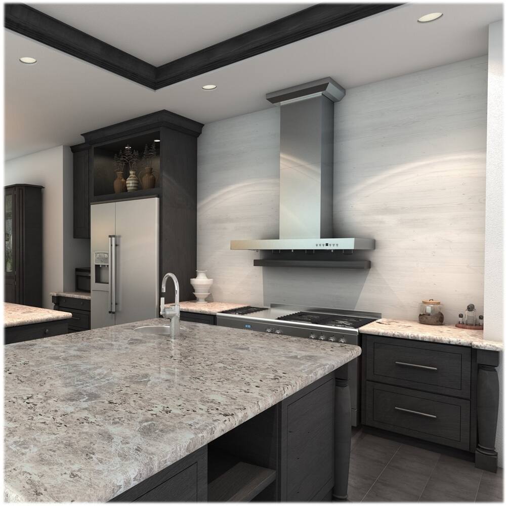 Alt View 16. ZLINE - 30" Externally Vented Range Hood - Brushed Stainless Steel.