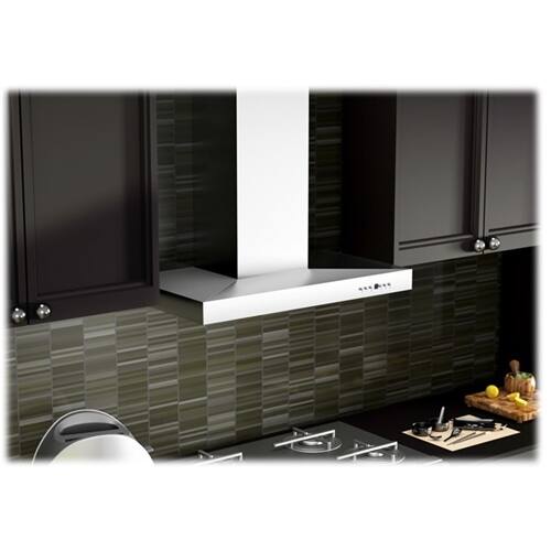 Alt View 18. ZLINE - 30" Externally Vented Range Hood - Brushed Stainless Steel.