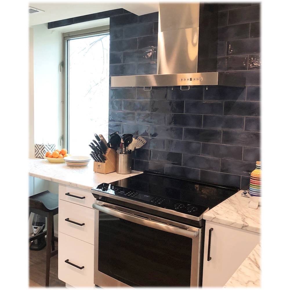 Alt View 19. ZLINE - 30" Externally Vented Range Hood - Brushed Stainless Steel.