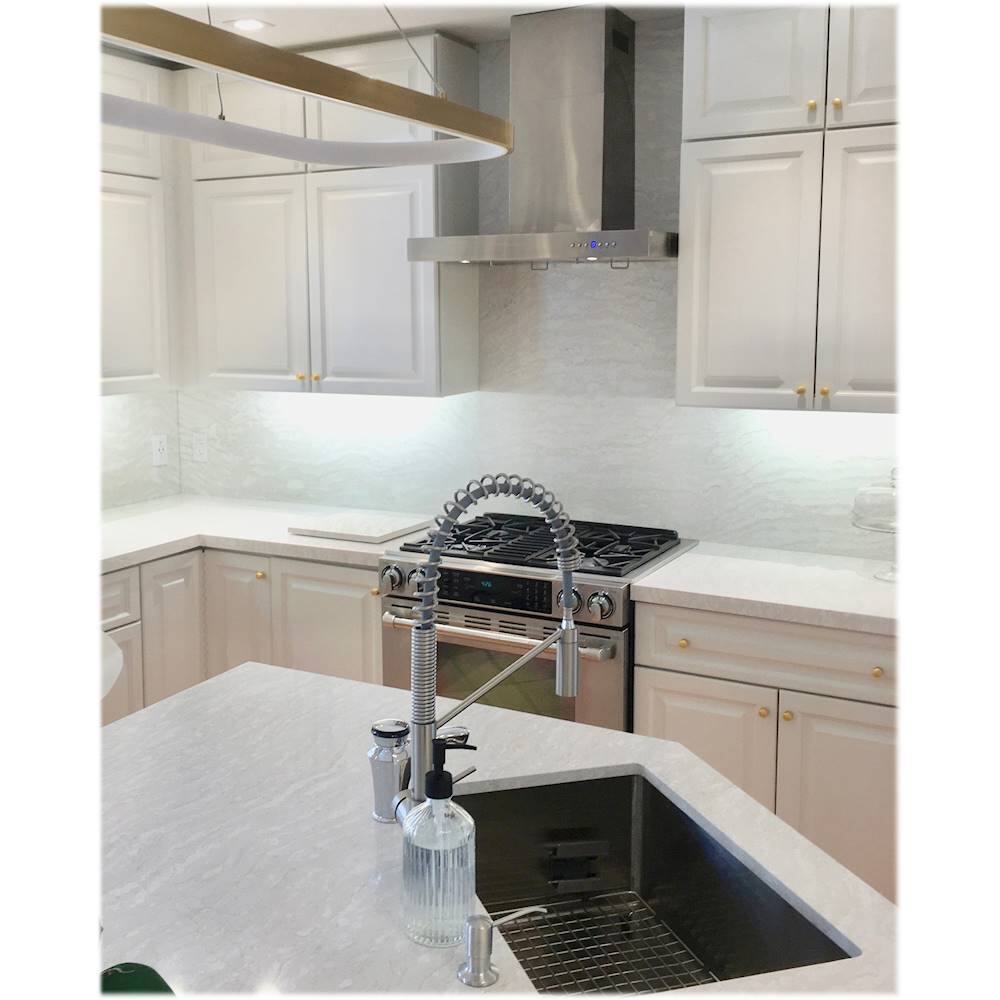 Alt View 20. ZLINE - 30" Externally Vented Range Hood - Brushed Stainless Steel.