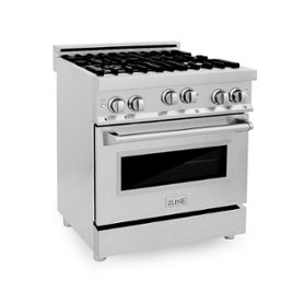 ZLINE – Professional 4.0 Cu. Ft. Freestanding Gas Convection Range – Snow Stainless