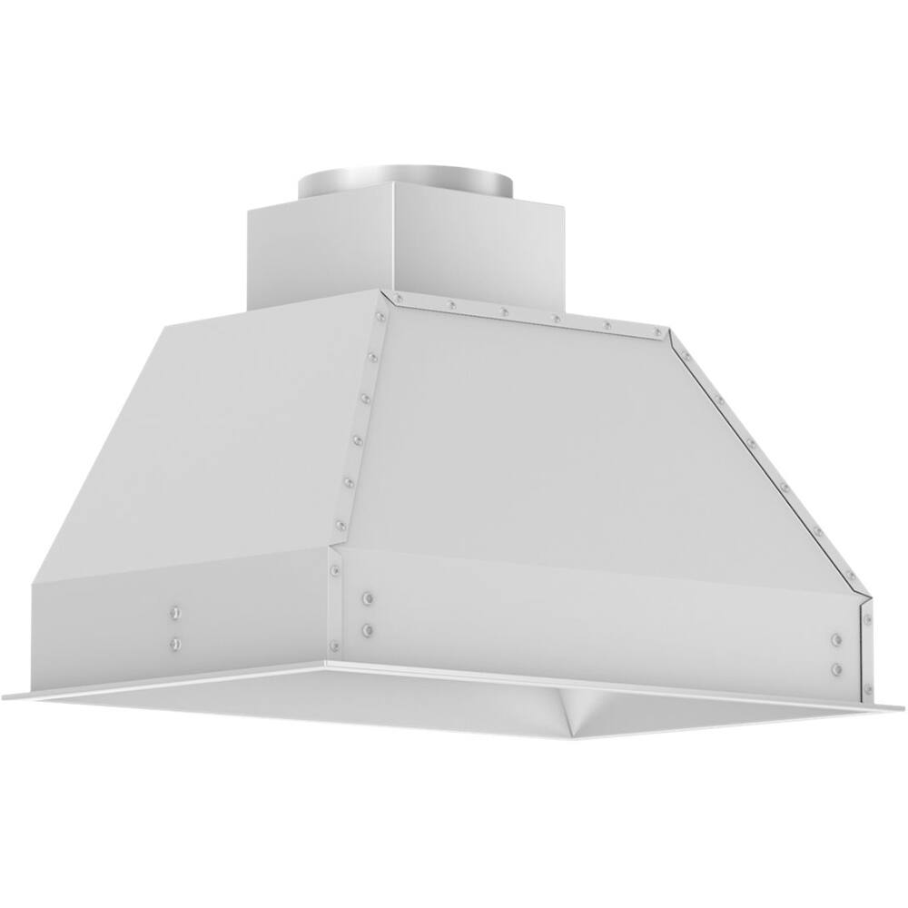 Left. ZLINE - 28" Externally Vented Range Hood - Stainless steel.