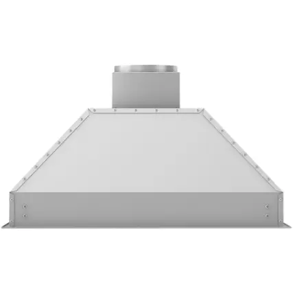 Front. ZLINE - 46" Externally Vented Range Hood - Brushed Stainless Steel.