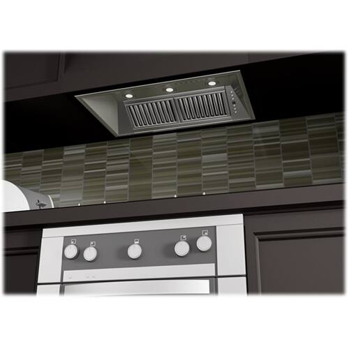 Alt View 13. ZLINE - 46" Externally Vented Range Hood - Brushed Stainless Steel.
