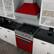 Alt View 12. ZLINE - 4.0 cu. ft. Dual Fuel Range with Gas Stove and Electric Oven in Fingerprint Resistant Stainless Steel and Red Gloss Door - Gloss Red.