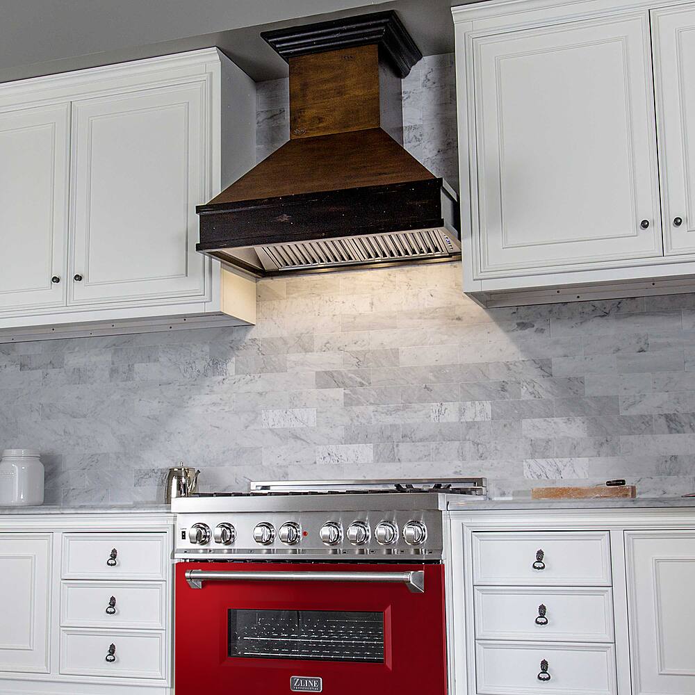 Alt View 13. ZLINE - Professional 4.6 Cu. Ft. Freestanding Dual Fuel Convection Range - Gloss Red.