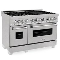 ZLINE - 6.0 cu. ft. Dual Fuel Range with Gas Stove and Electric Oven, Fingerprint Resistant - Stainless Steel - Front_Zoom