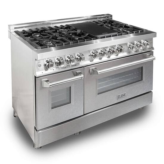 ZLINE 6.0 cu. ft. Dual Fuel Range with Gas Stove and Electric Oven