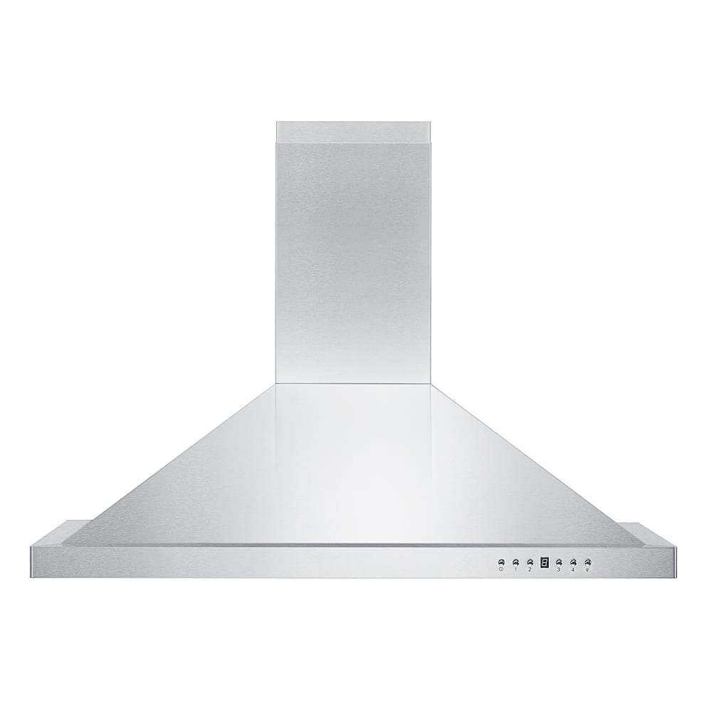 Front. ZLINE - 48" Externally Vented Range Hood - Brushed Stainless Steel.