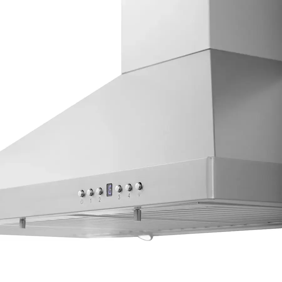 Alt View 16. ZLINE - 48" Externally Vented Range Hood - Brushed Stainless Steel.