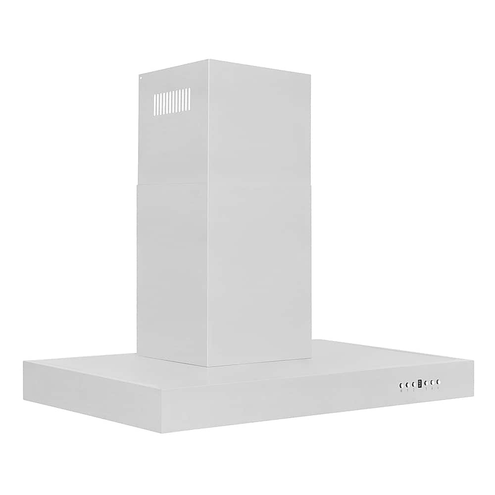 Left View: ZLINE - 36" Externally Vented Range Hood - Brushed Stainless Steel