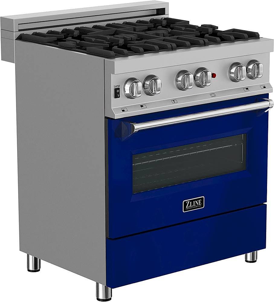 Angle View: Thermador - Professional Series 4.4 Cu. Ft. Freestanding Dual Fuel Convection Range with Self-Cleaning and 5 Star Burners - Stainless steel