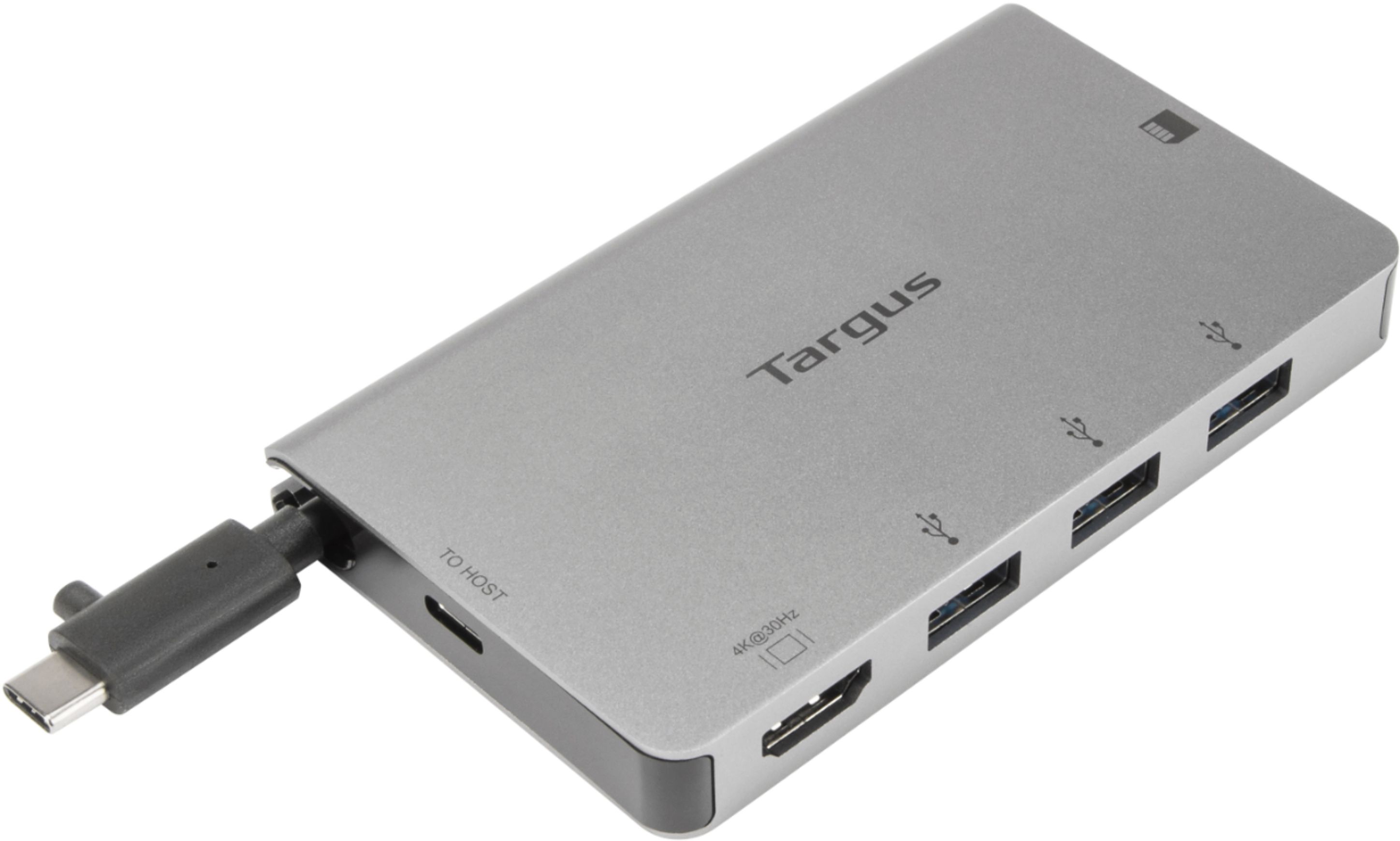 Hvor fint Agnes Gray aktivt Targus USB-C Single Video Multi Port Hub Silver ACA963BT - Best Buy