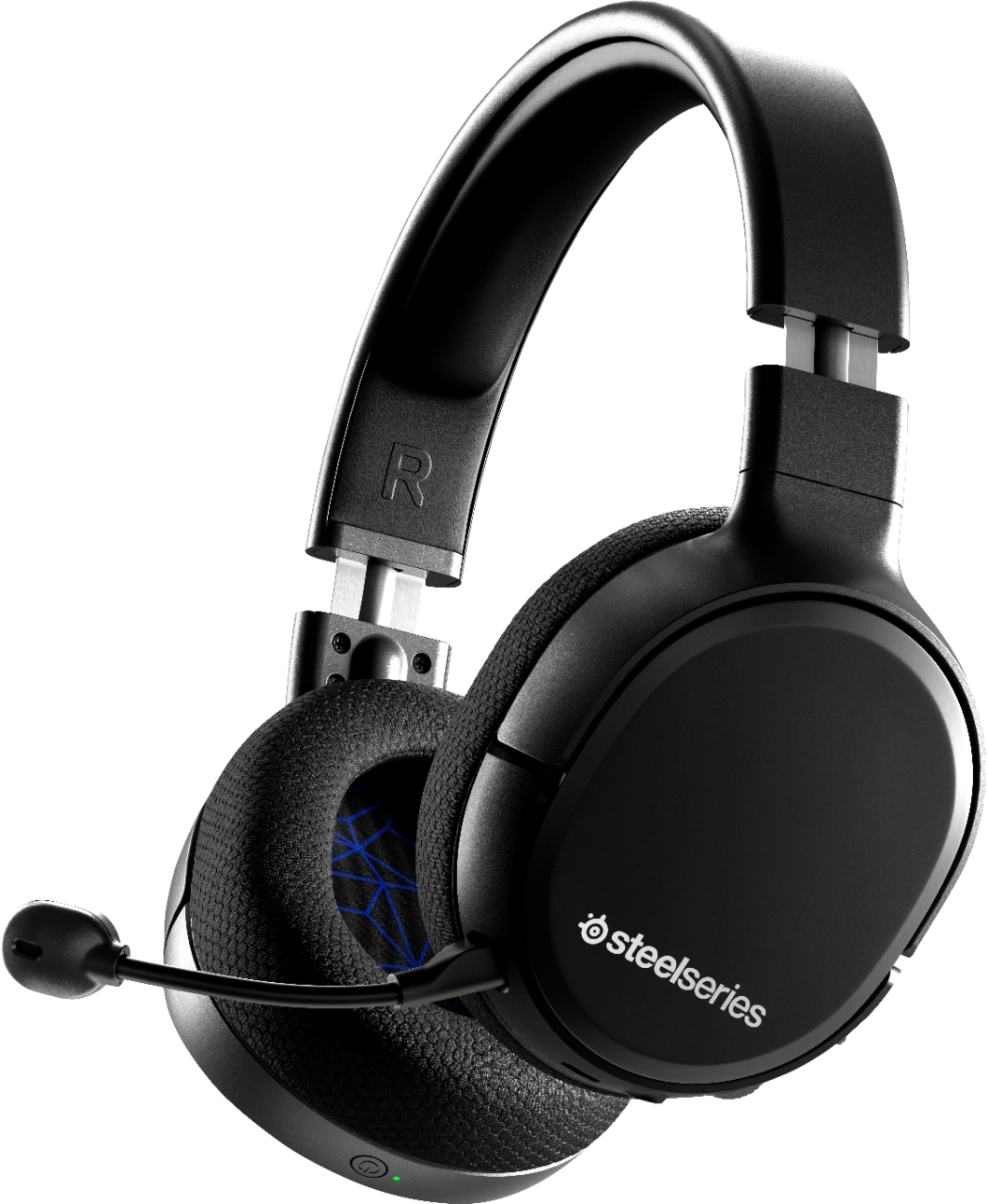 Front. SteelSeries - Arctis 1 Wireless Lossless Surround Sound Headset for PC, PS5, PS4, and Switch - Black.