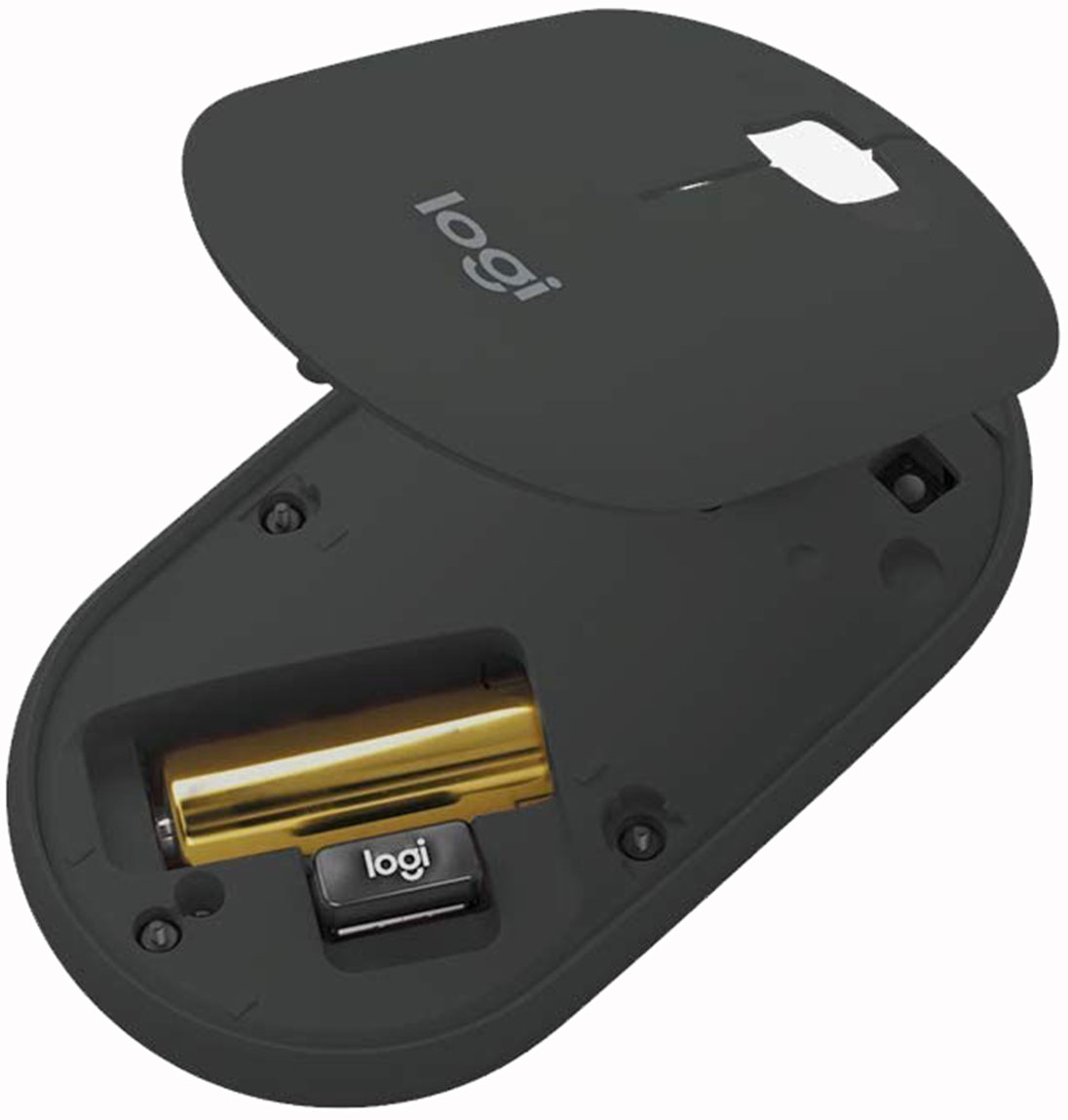 Westcoast - Logitech Pebble M350 souris Ambidextre RF sans fil + Bluetooth  Optique 1000 DPI