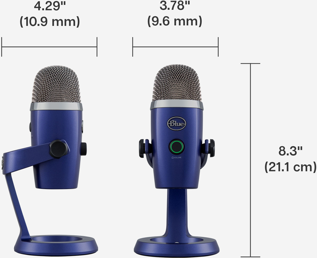 Blue Microphones Blue Yeti Nano Premium Wired Multi-Pattern USB Condenser  Microphone 988-000400 - Best Buy