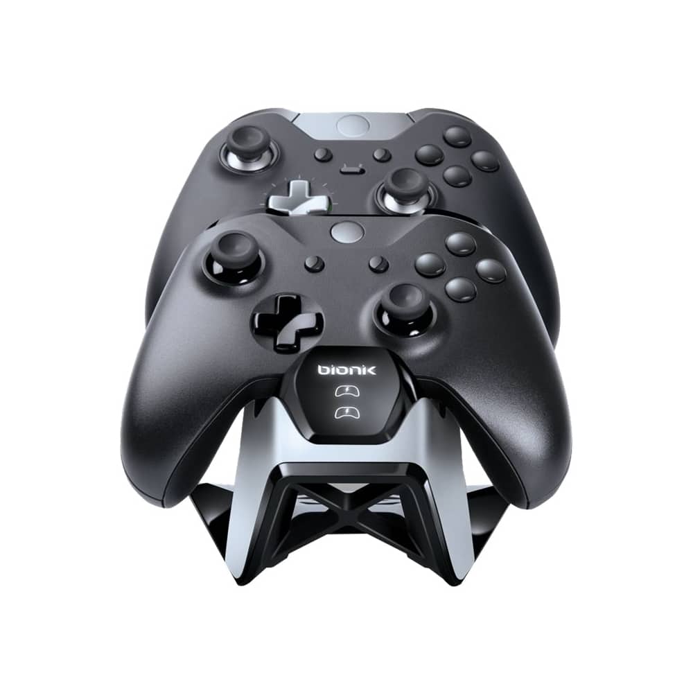 Front. Bionik - Charging Stand - White/Black.