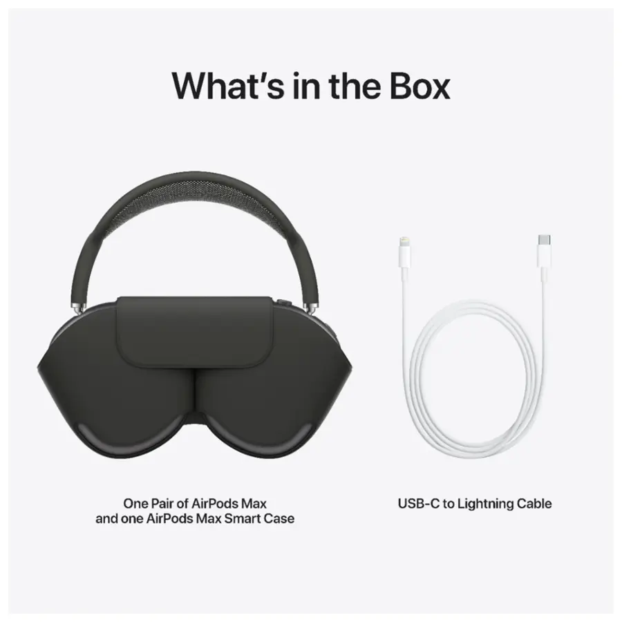 Alt View 16. Apple - AirPods Max - Space Gray.