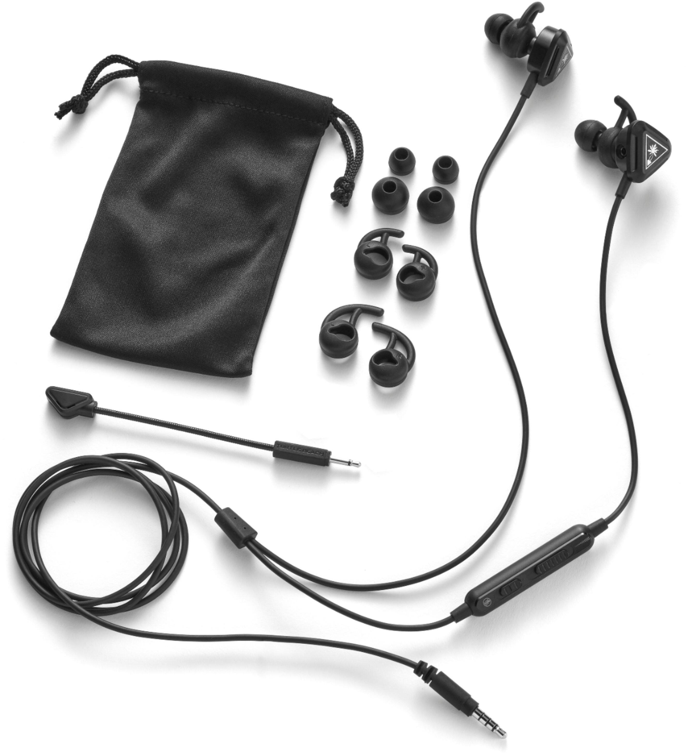 Alt View 14. Turtle Beach - Battle Buds In-Ear Gaming Headset for Mobile Gaming, Nintendo Switch, Xbox One, Xbox Series X|S, PS4 & PS5 - Black/Silver.