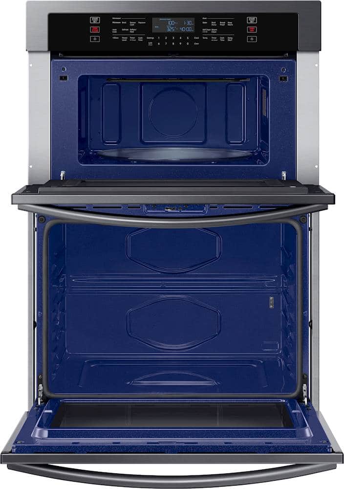 Samsung 30" BuiltIn Electric Microwave Combination Wall Oven Black