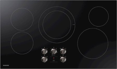 Samsung - 36" Built-In Electric Cooktop - Black