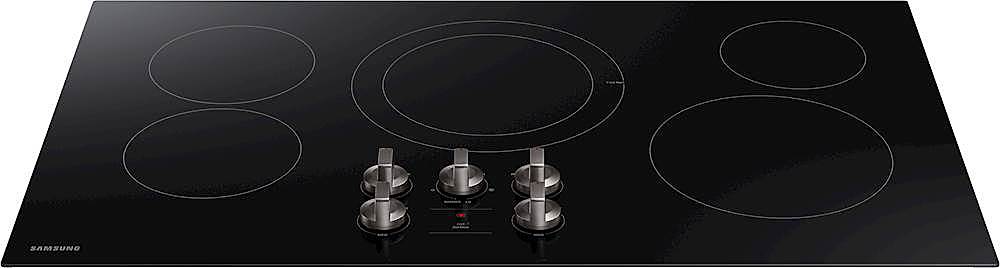 Samsung - 36" Built-In Electric Cooktop - Black