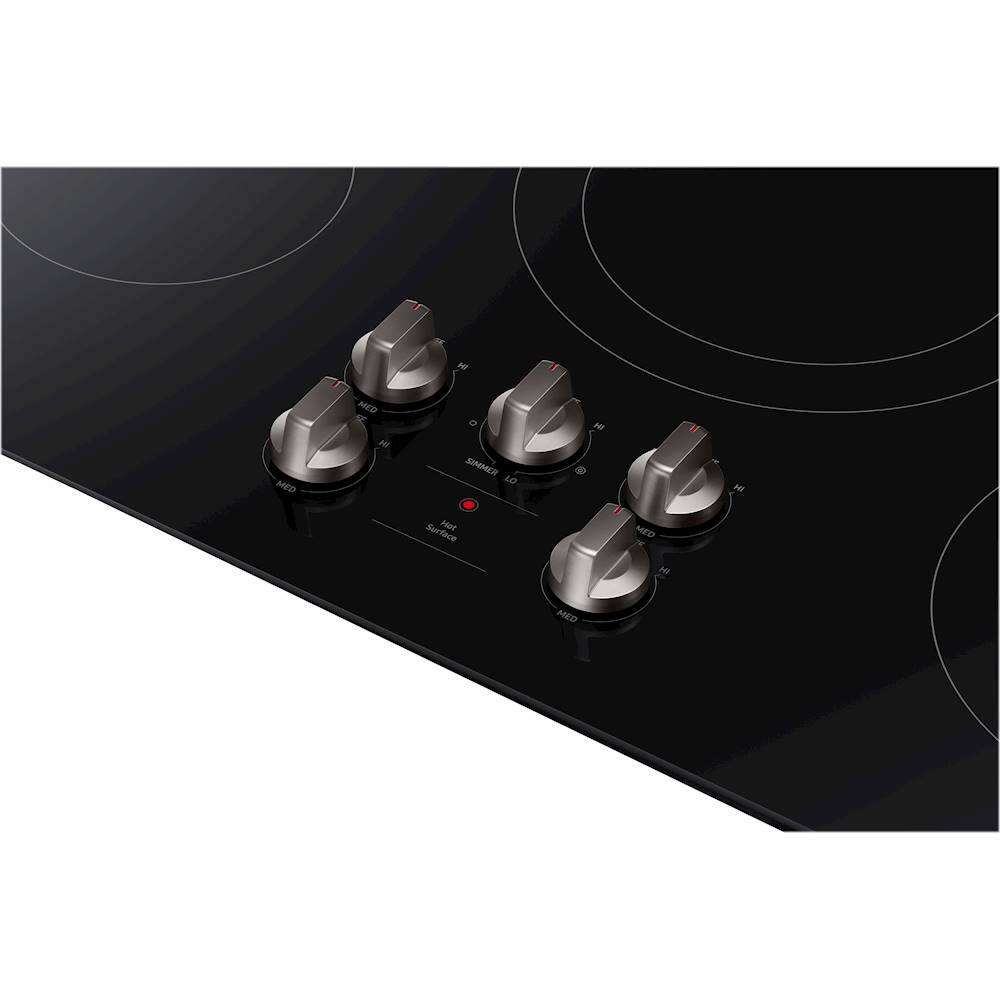 Alt View 12. Samsung - 36" Built-In Electric Cooktop - Black.
