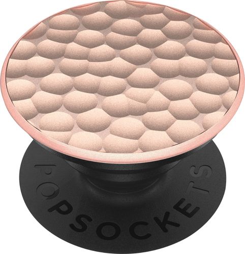 PopSockets - PopGrip Luxe Cell Phone Grip & Stand - Hammered Metal Rose Gold