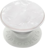 PopSockets - PopGrip Premium Cell Phone Grip & Stand - Acetate Pearl White - Front_Zoom