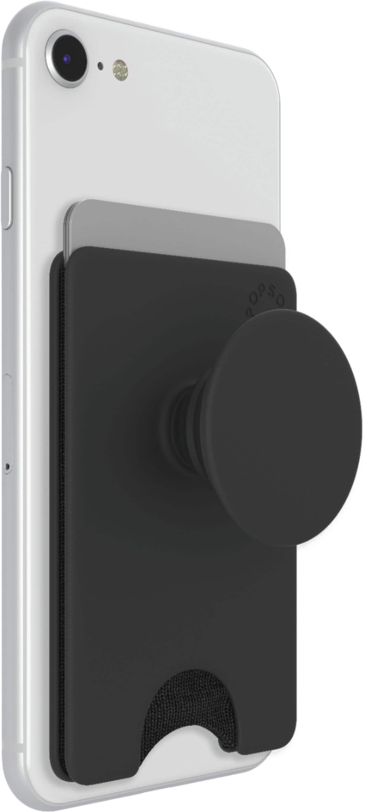 Alt View 12. PopSockets - Adhesive Wallet with PopGrip Cell Phone & Stand - Black.