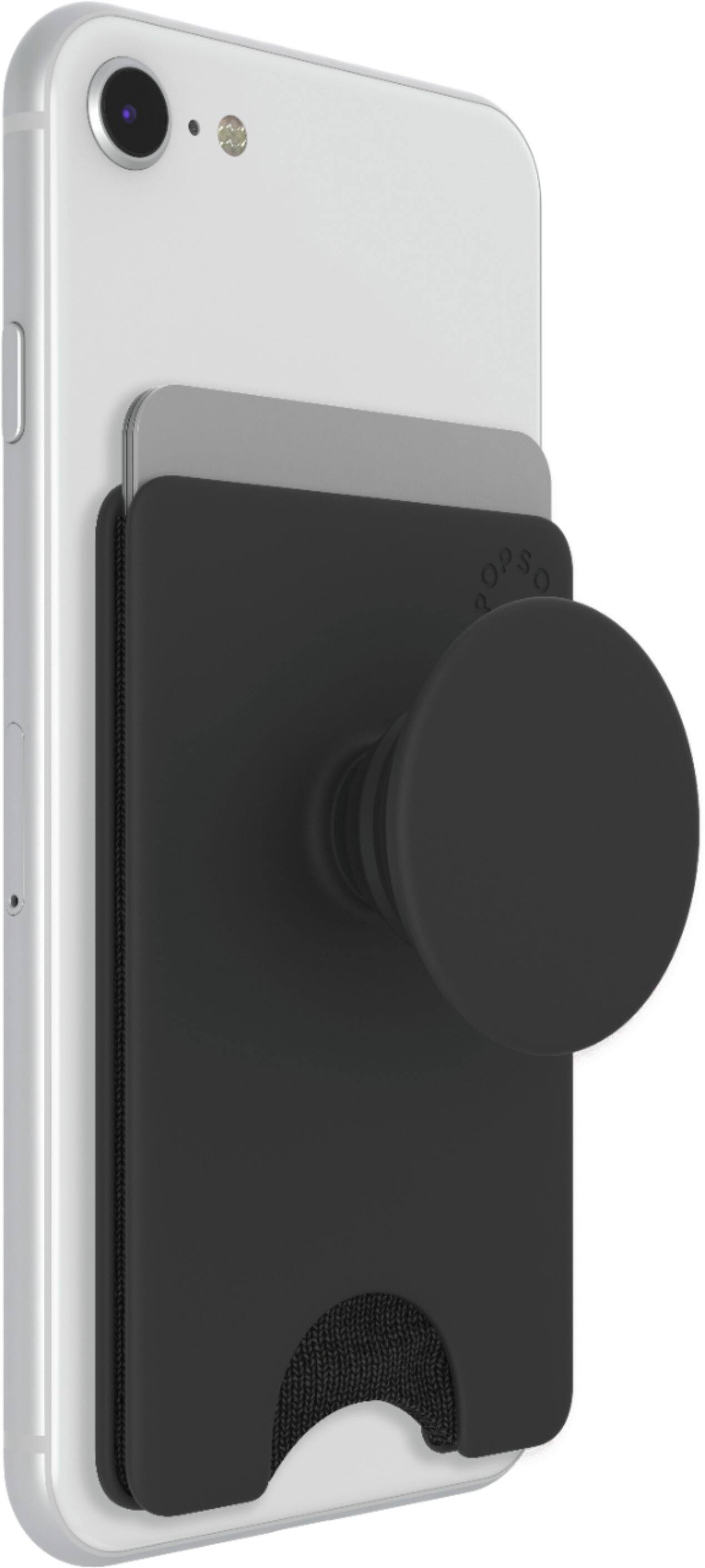 Alt View 12. PopSockets - Adhesive Wallet with PopGrip Cell Phone & Stand - Black.
