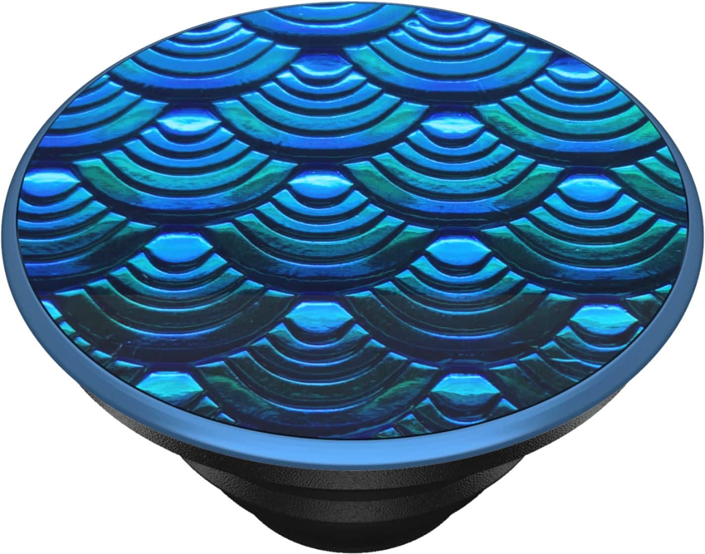 Alt View 12. PopSockets - PopGrip Premium Cell Phone Grip and Stand - Iridescent Mermaid Wave.