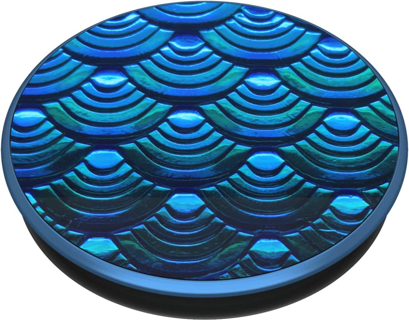 Alt View 13. PopSockets - PopGrip Premium Cell Phone Grip and Stand - Iridescent Mermaid Wave.