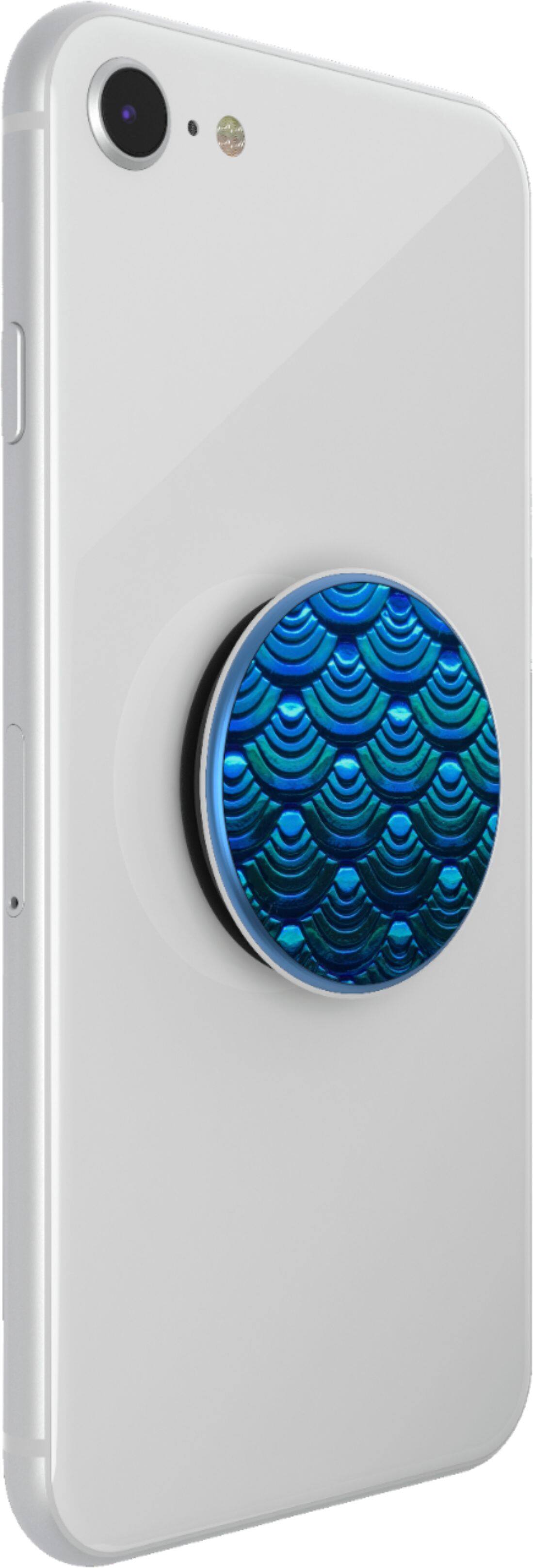 Alt View 15. PopSockets - PopGrip Premium Cell Phone Grip and Stand - Iridescent Mermaid Wave.