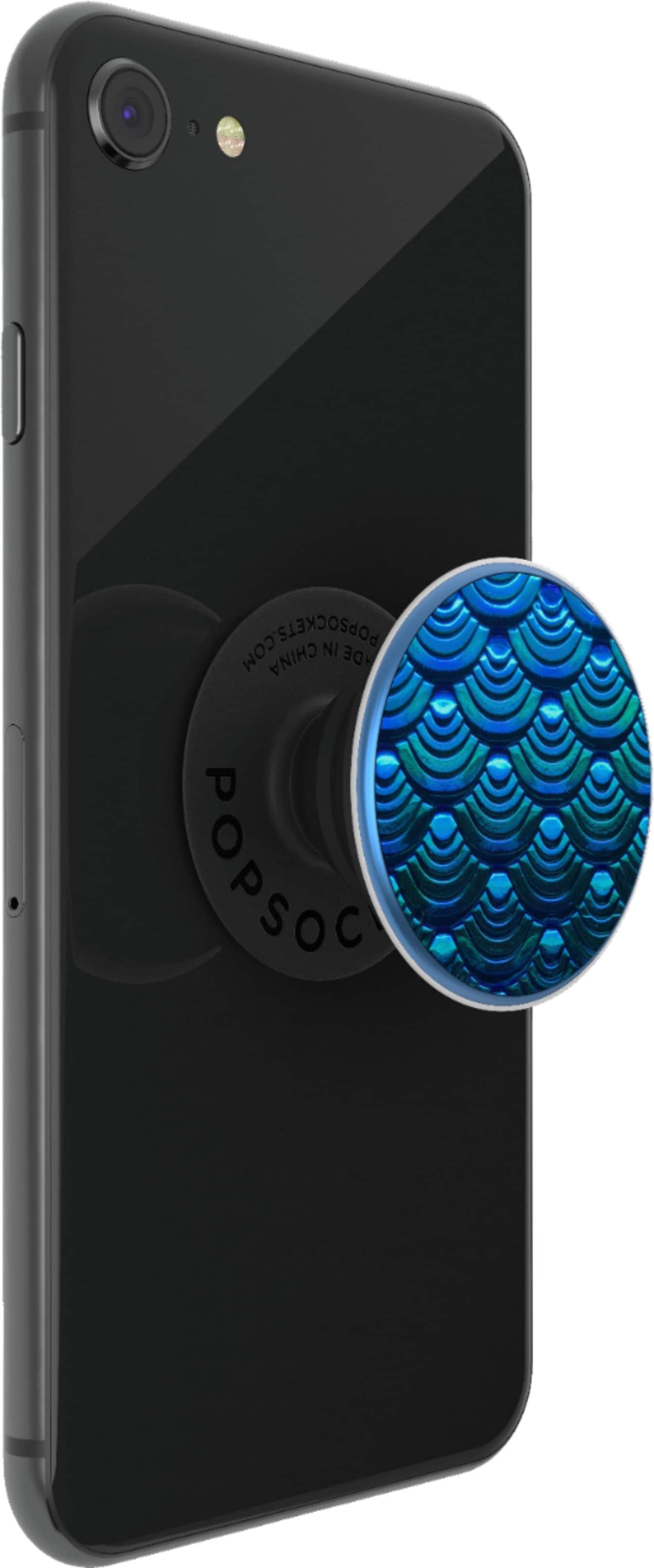 Alt View 18. PopSockets - PopGrip Premium Cell Phone Grip and Stand - Iridescent Mermaid Wave.