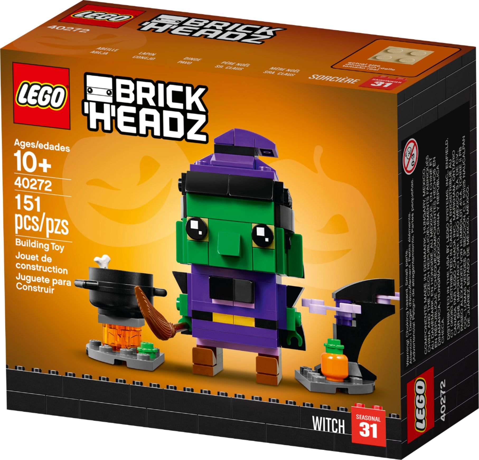 Lego 40272 BrickHeadz Halloween Witch in hand rare 