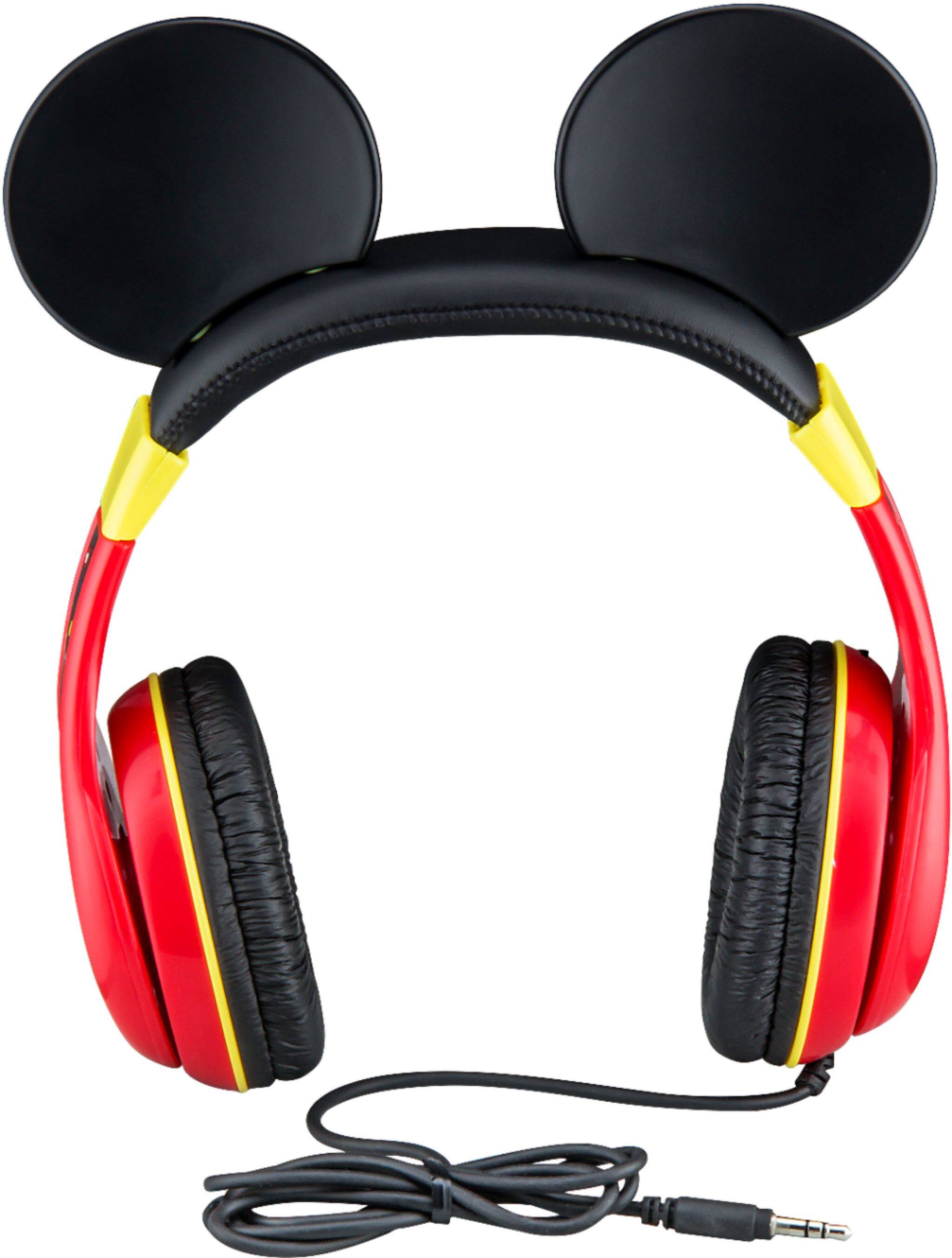 Alt View 11. eKids - Disney Junior Mickey Wired On-Ear Headphones - Black/Red.