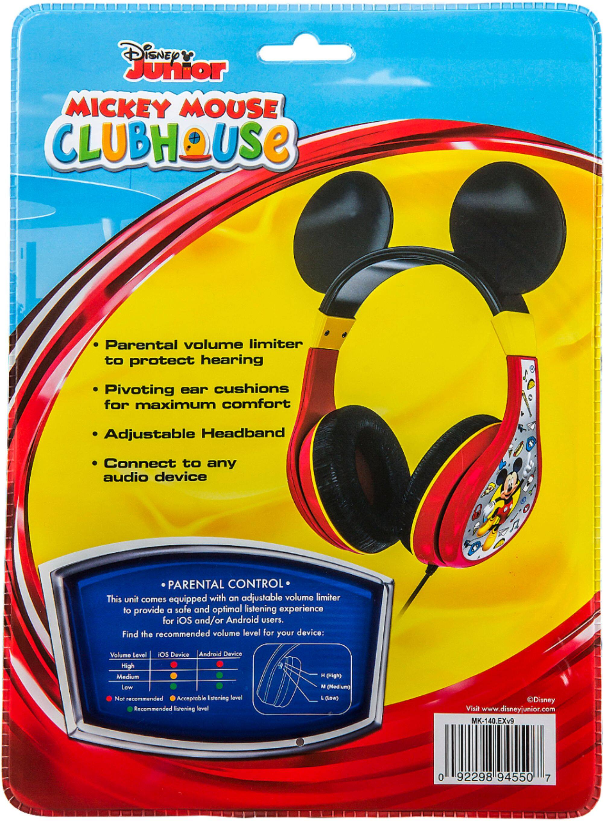 Alt View 15. eKids - Disney Junior Mickey Wired On-Ear Headphones - Black/Red.