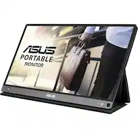 ASUS - ZenScreen Go 15.6" FHD IPS Portable Monitor with Foldable Smart Case (USB-C, Micro-HDMI) - Black - Front_Zoom