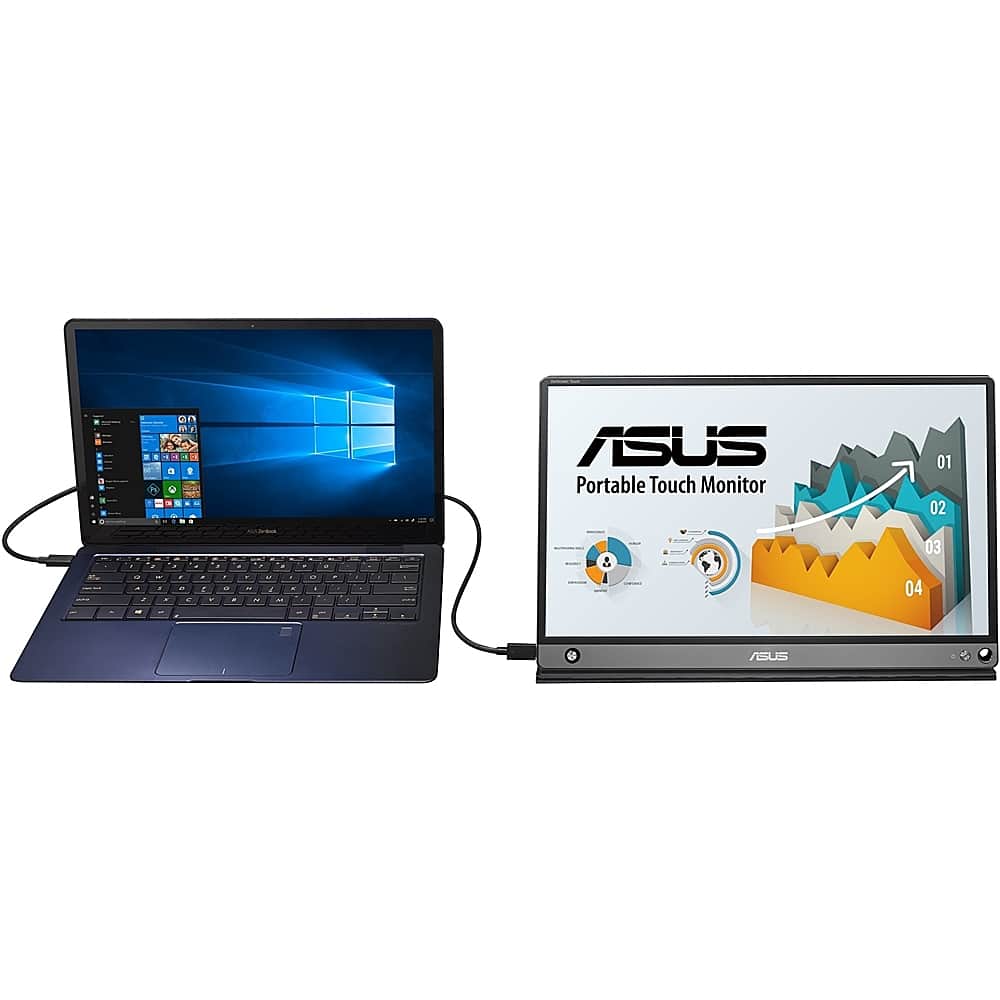 Alt View 12. ASUS - ZenScreen Touch 15.6" IPS LCD FHD Touch-Screen Monitor (USB, Micro-HDMI) - Dark Gray.