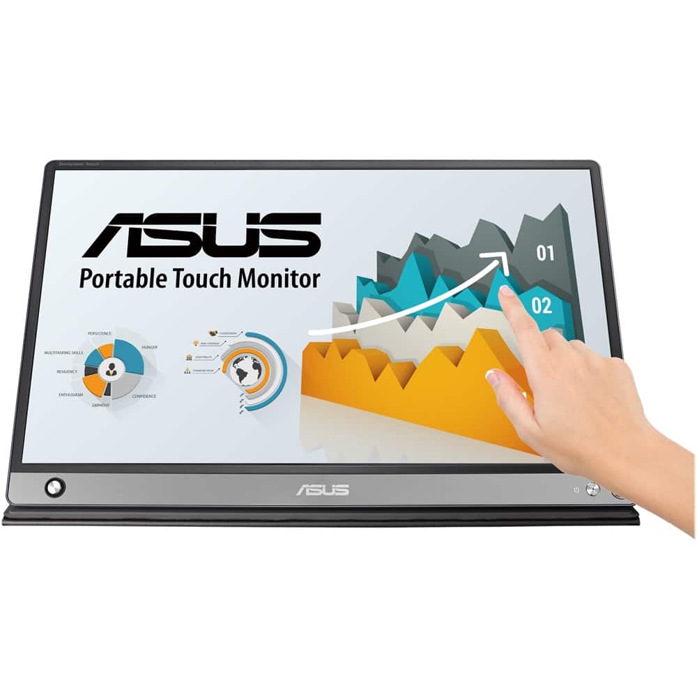 Alt View 13. ASUS - ZenScreen Touch 15.6" IPS LCD FHD Touch-Screen Monitor (USB, Micro-HDMI) - Dark Gray.