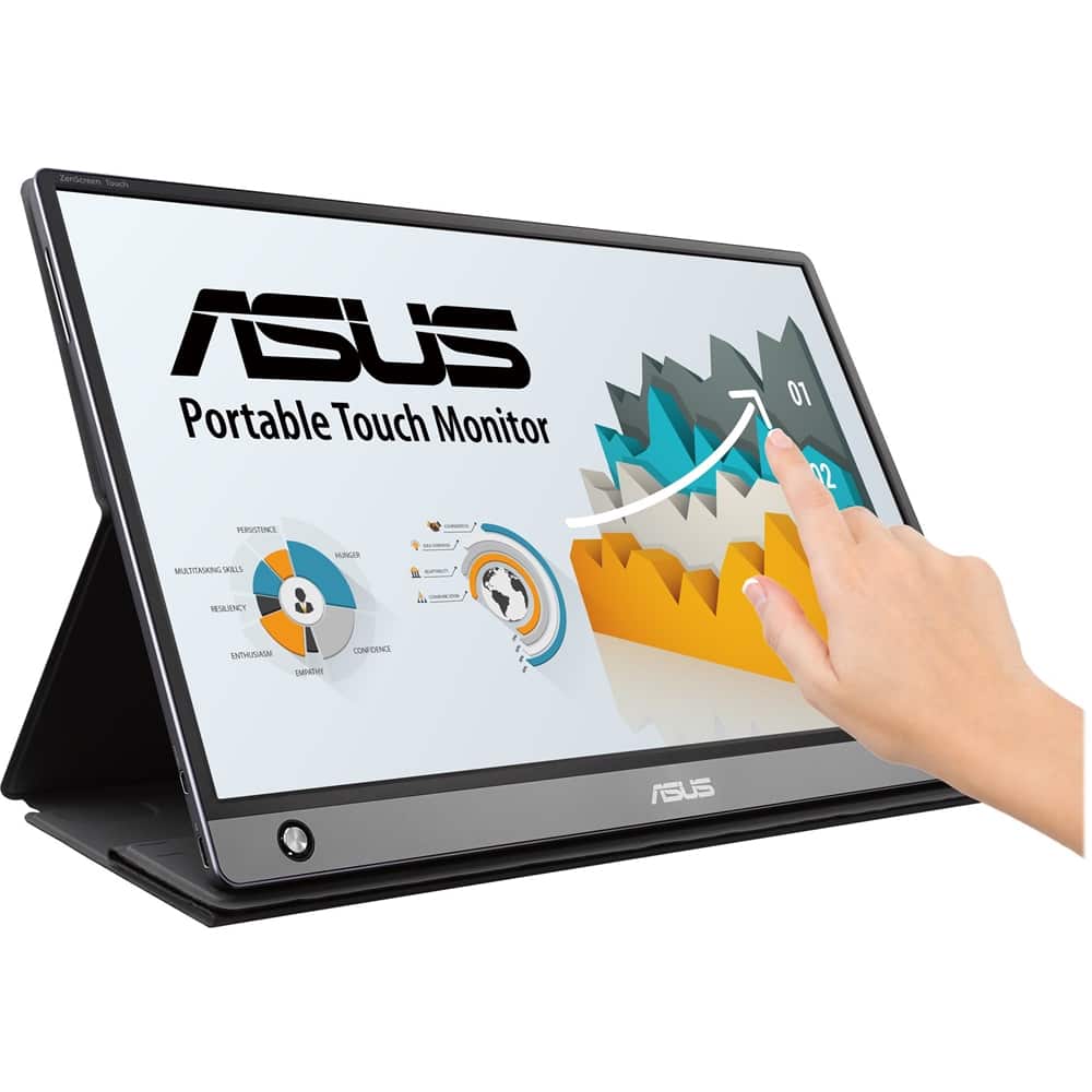 Alt View 16. ASUS - ZenScreen Touch 15.6" IPS LCD FHD Touch-Screen Monitor (USB, Micro-HDMI) - Dark Gray.