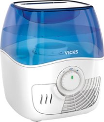 Vicks - 1.1 Gal. Cool Mist Humidifier - White - Front_Zoom