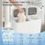 Large-capacity Twin Tub Washing Machine with 12 lbs 8 lbs Washing and Spinning Capacity. This machine can wash shirts, underwear, trousers, socks, scarves, and towels.