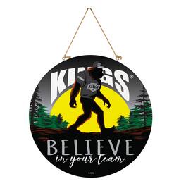 Evergreen Enterprises - Los Angeles Kings 18" Bigfoot "Believe in Yourself" Team Logo Wood Round Door Sign - Multicolor