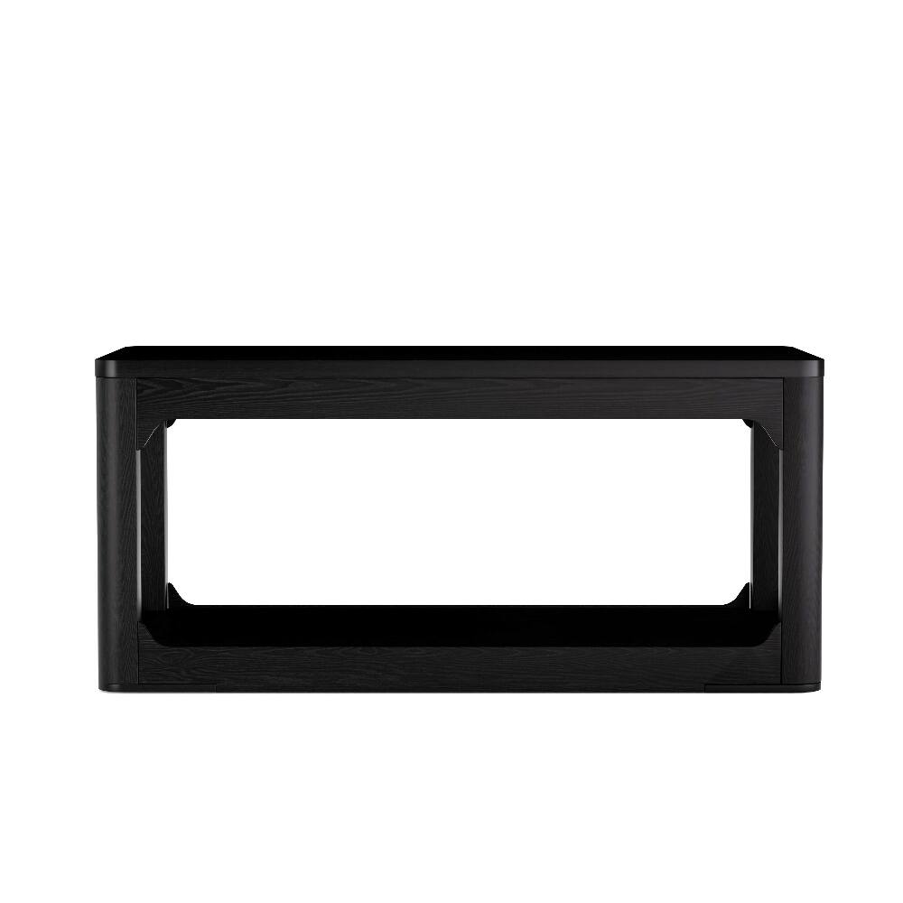Alt View 8. Loheer - Loheer 3-Piece Coffee Table Set Modern Black Living Room Tables - Black.