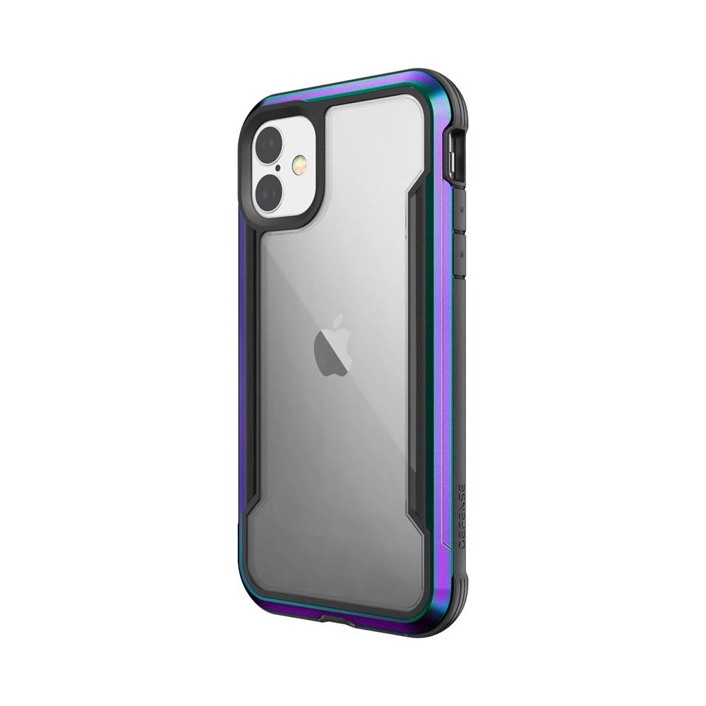 Angle View: Incipio - Duo Hard shell Case for Apple iPhone 11 & iPhone XR - Dark Blue/Classic Blue