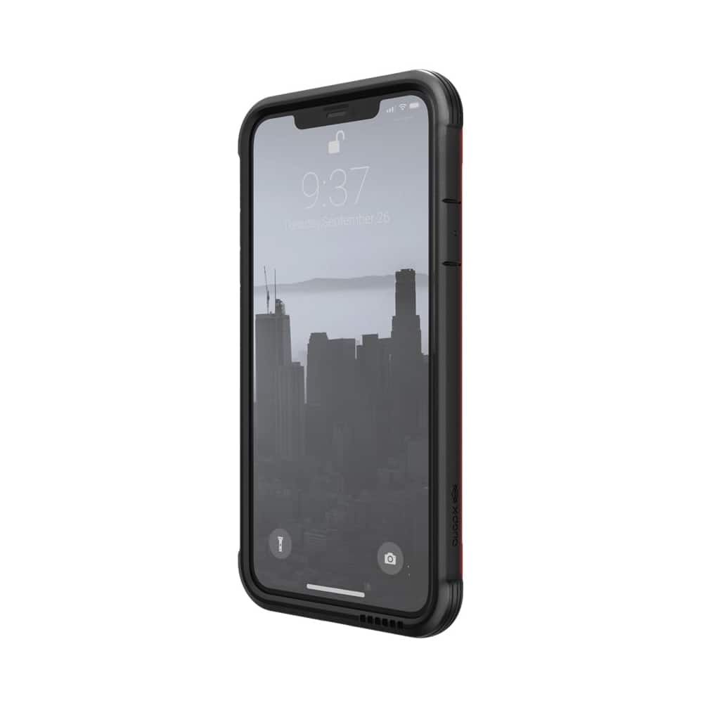 Angle. Raptic - Shield Case for Apple® iPhone® 11 Pro Max - Red.