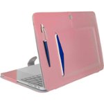 Front. Bluebonnet - Top and Rear Cover for 13" Apple® MacBook® Air and MacBook® Pro (2016-2019) - Pink.