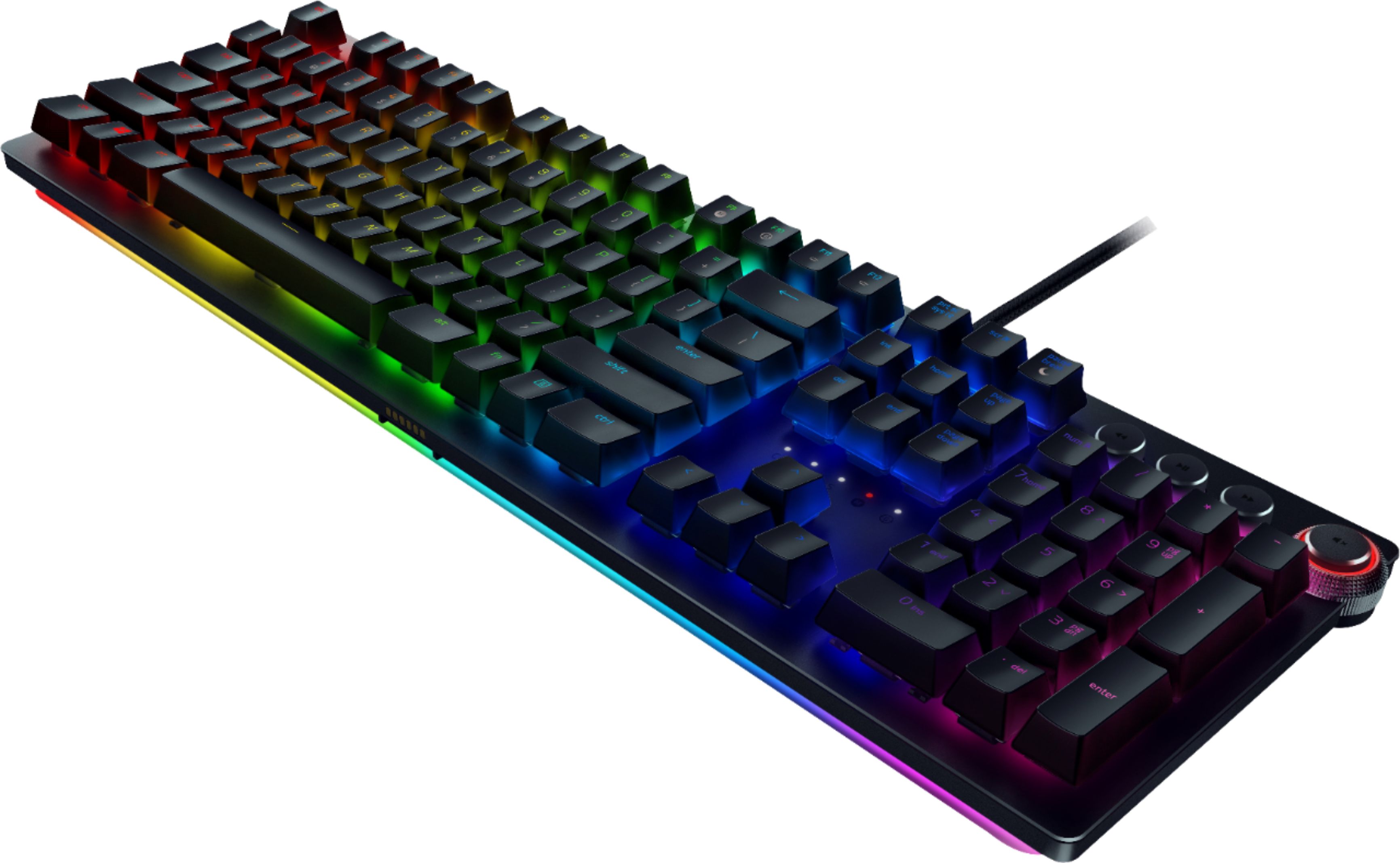Left View: ROCCAT - Sense AIMO PC Gaming Mousepad with RGB Lighting - Black - Mid